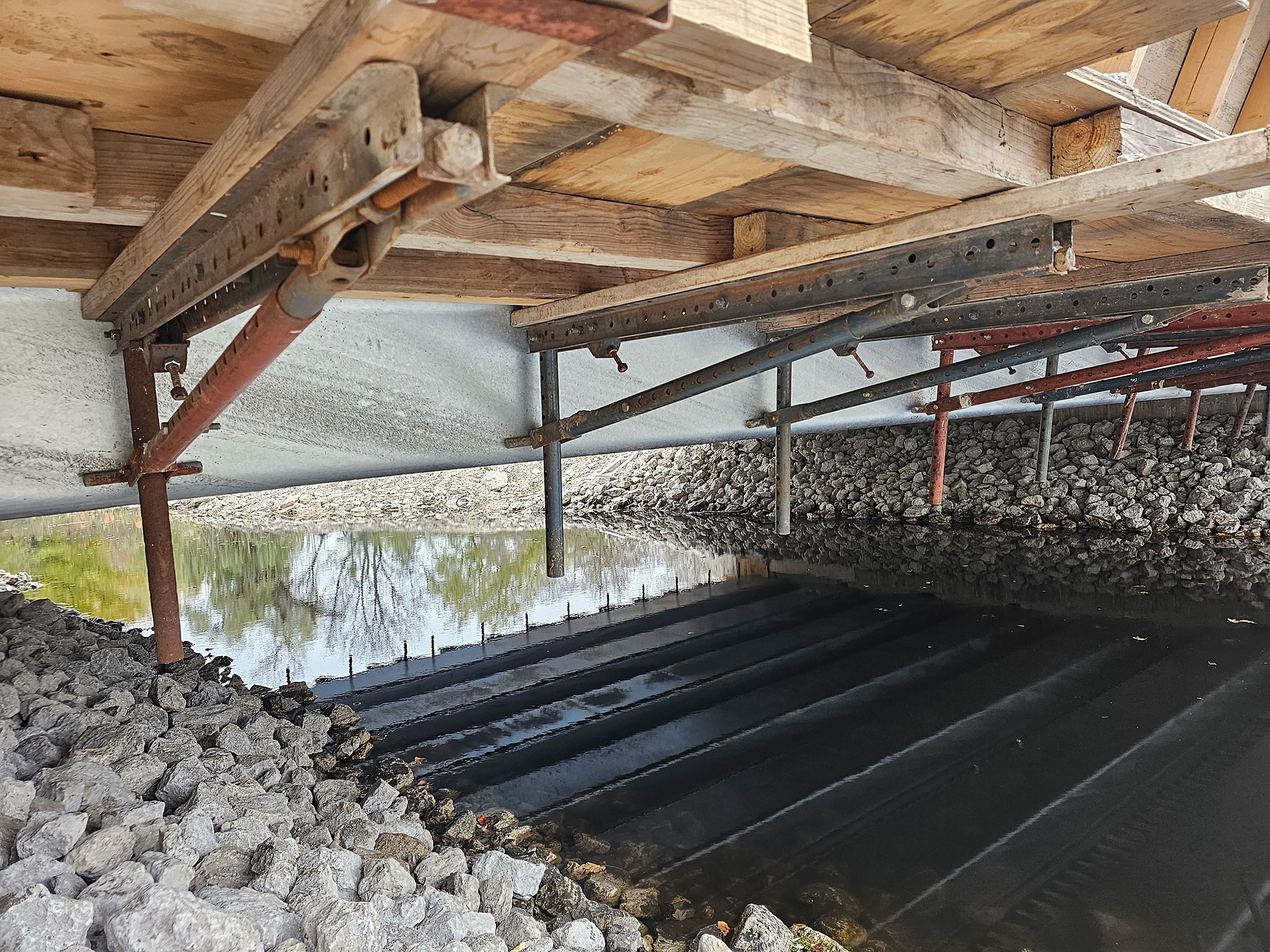 City of Wheaton | Scaffolding and forming installed
